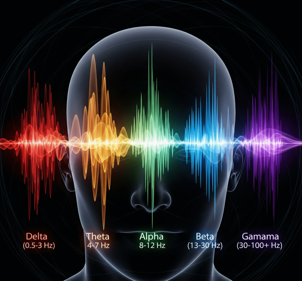 Various Brain wave states in the welath wave script review